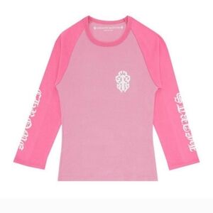SOLD OUT 💯 Authentic CHROME HEARTS Pink Dagger T Shirt Long Sleeve Small